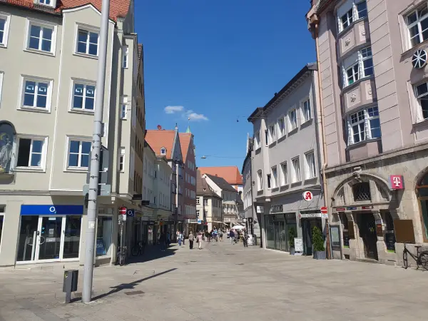 Annastraße in Augsburg Innenstadt